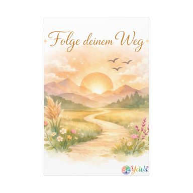 YeWa® Leinwandbild „Folge deinem Weg“ YeWa® Leinwandbild „Folge deinem Weg“