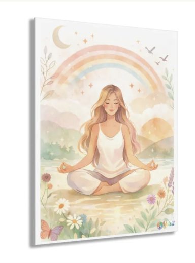 Acryl‑Wandbild‑YeWa‑Minimalistisch Hochwertiges Acryl‑Wandbild mit ruhigem, minimalistischem YeWa‑Design und kristallklaren Kanten.